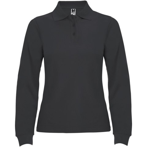 Estrella koszulka damska polo z długim rękawem dark lead (R66364B3)