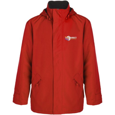 Europa ocieplana kurtka unisex czerwony Europa ocieplana kurtka unisex czerwony
