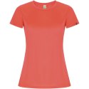 Imola sportowa koszulka damska z krótkim rękawem fluor coral