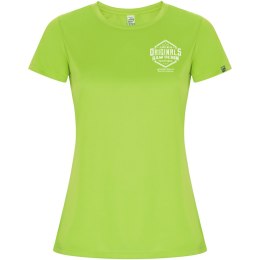 Imola sportowa koszulka damska z krótkim rękawem fluor green