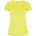 Imola sportowa koszulka damska z krótkim rękawem fluor yellow