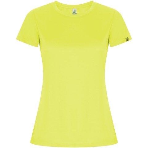 Imola sportowa koszulka damska z krótkim rękawem fluor yellow