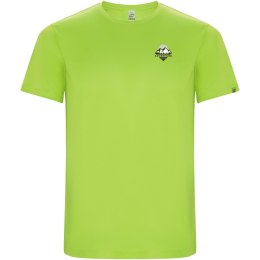 Imola sportowa koszulka dziecięca z krótkim rękawem fluor green