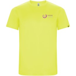Imola sportowa koszulka dziecięca z krótkim rękawem fluor yellow