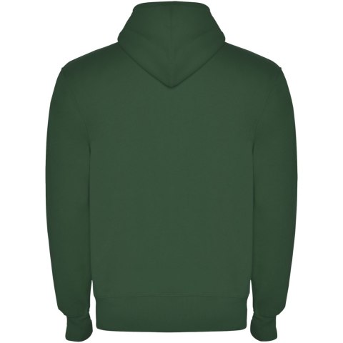 Montblanc bluza unisex z kapturem z suwakiem na całej długości butelkowa zieleń