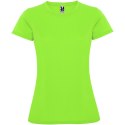 Montecarlo sportowa koszulka damska z krótkim rękawem lime / green lime (R04232X1)