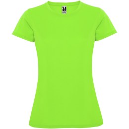 Montecarlo sportowa koszulka damska z krótkim rękawem lime / green lime (R04232X5)