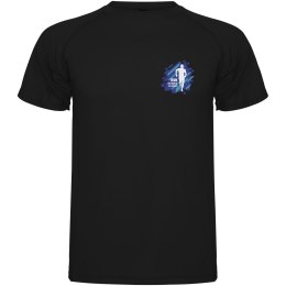 Montecarlo sportowa koszulka męska z krótkim rękawem czarny (R04253O1)