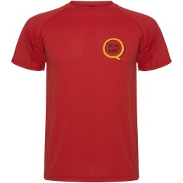 Montecarlo sportowa koszulka męska z krótkim rękawem czerwony (R04254I1)