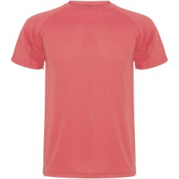 Montecarlo sportowa koszulka męska z krótkim rękawem fluor coral (R04252K1)