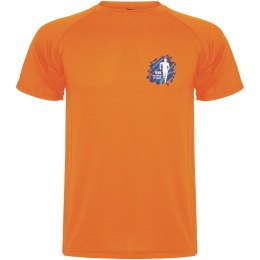 Montecarlo sportowa koszulka męska z krótkim rękawem fluor orange (R04253L4)