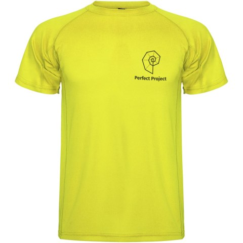 Montecarlo sportowa koszulka męska z krótkim rękawem fluor yellow Montecarlo sportowa koszulka męska z krótkim rękawem fluor yellow