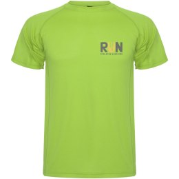 Montecarlo sportowa koszulka męska z krótkim rękawem lime / green lime (R04252X3)