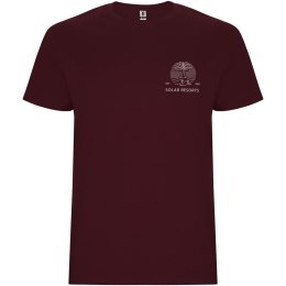 Stafford koszulka męska z krótkim rękawem garnet