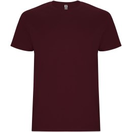 Stafford koszulka męska z krótkim rękawem garnet