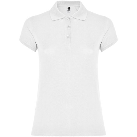 Star koszulka damska polo z krótkim rękawem biały (R66341Z6)