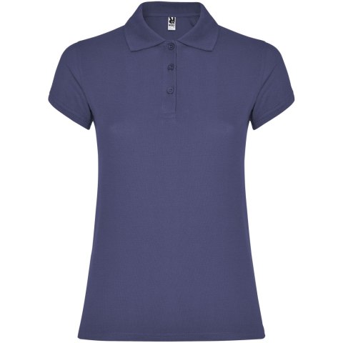 Star koszulka damska polo z krótkim rękawem blue denim (R66341K2)