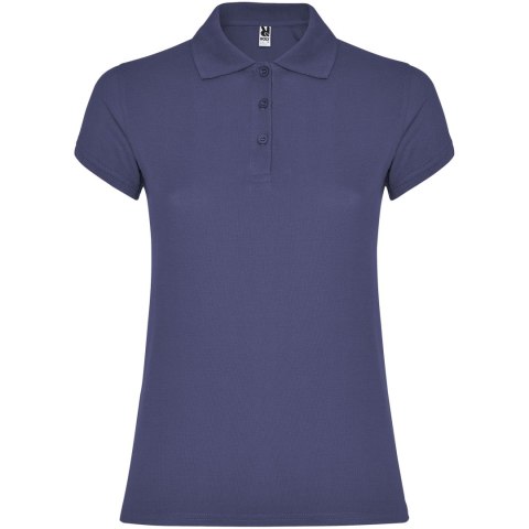 Star koszulka damska polo z krótkim rękawem blue denim Star koszulka damska polo z krótkim rękawem blue denim