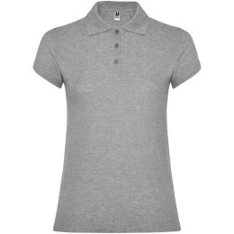 Star koszulka damska polo z krótkim rękawem marl grey (R66342U2)