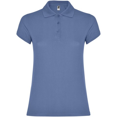 Star koszulka damska polo z krótkim rękawem riviera blue