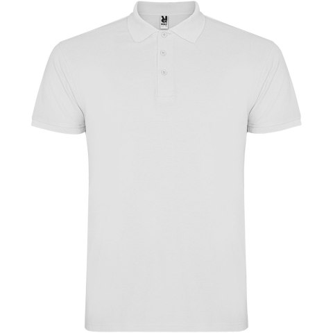 Star koszulka męska polo z krótkim rękawem biały (R66381Z2)