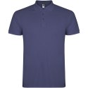 Star koszulka męska polo z krótkim rękawem blue denim