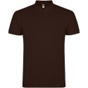 Star koszulka męska polo z krótkim rękawem chocolat (R66382I2)