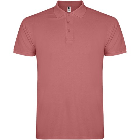 Star koszulka męska polo z krótkim rękawem chrysanthemum red