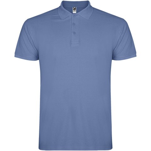 Star koszulka męska polo z krótkim rękawem riviera blue (R66381V1)