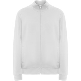 Ulan bluza unisex z zamkiem błyskawicznym na całej długości biały