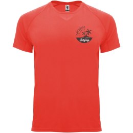 Bahrain sportowa koszulka męska z krótkim rękawem fluor coral (R04072K1)