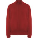 Ulan bluza unisex z zamkiem błyskawicznym na całej długości czerwony
