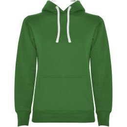 Urban damska bluza z kapturem kelly green / white