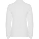 Estrella koszulka damska polo z długim rękawem biały (R66361Z5)