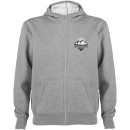 Montblanc bluza unisex z kapturem z suwakiem na całej długości marl grey