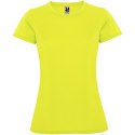 Montecarlo sportowa koszulka damska z krótkim rękawem fluor yellow (R04231C1)