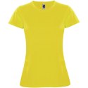 Montecarlo sportowa koszulka damska z krótkim rękawem żółty (R04231B4)