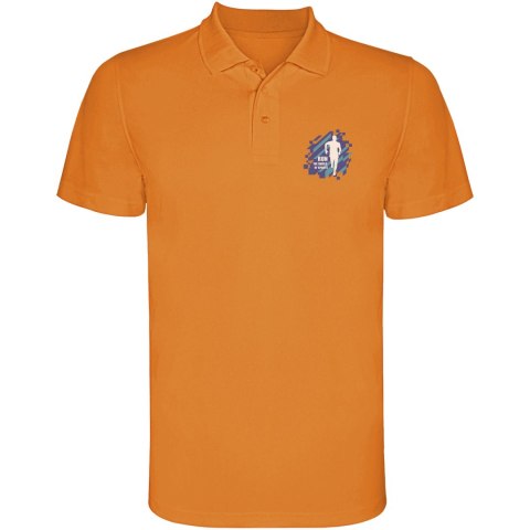 Monzha sportowa koszulka męska polo z krótkim rękawem fluor orange Monzha sportowa koszulka męska polo z krótkim rękawem fluor orange