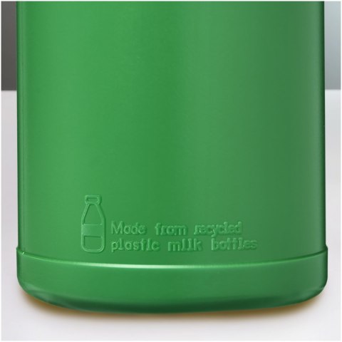 Baseline bidon o pojemności 500 ml z wieczkiem zaciskowym z materiałów z recyklingu zielony, zielony Baseline bidon o pojemności 500 ml z wieczkiem zaciskowym z materiałów z recyklingu zielony, zielony