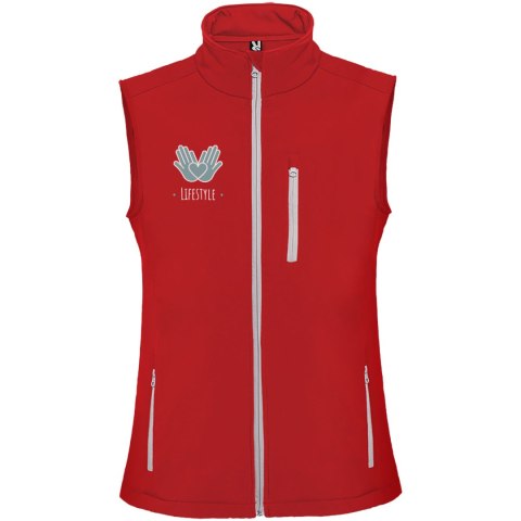 Nevada kamizelka unisex typu softshell czerwony Nevada kamizelka unisex typu softshell czerwony