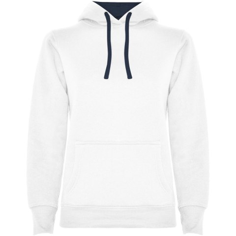 Urban damska bluza z kapturem biały, navy blue Urban damska bluza z kapturem biały, navy blue