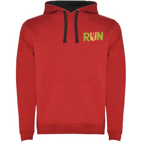 Urban dziecięca bluza z kapturem czerwony, czarny Urban dziecięca bluza z kapturem czerwony, czarny