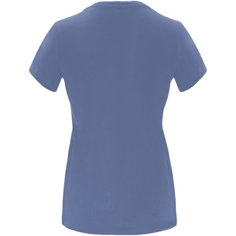 Capri koszulka damska z krótkim rękawem blue denim Capri koszulka damska z krótkim rękawem blue denim