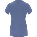 Capri koszulka damska z krótkim rękawem blue denim