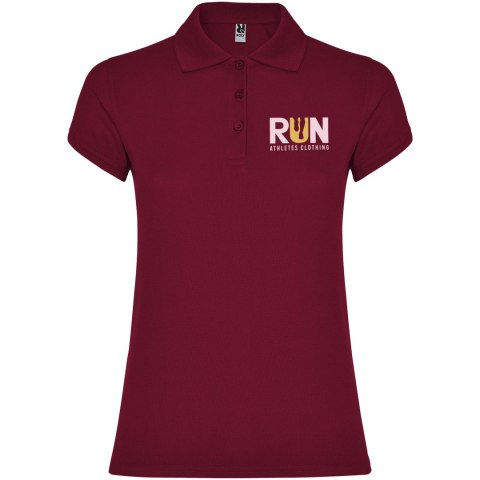 Star koszulka damska polo z krótkim rękawem garnet Star koszulka damska polo z krótkim rękawem garnet