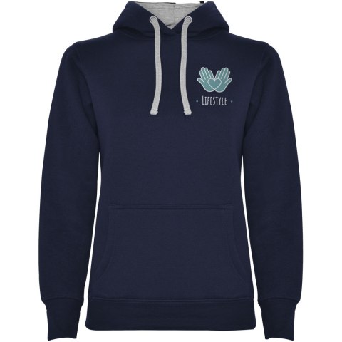 Urban damska bluza z kapturem navy blue, marl grey Urban damska bluza z kapturem navy blue, marl grey
