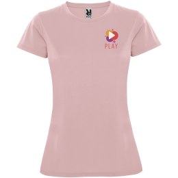Montecarlo sportowa koszulka damska z krótkim rękawem jasnoróżowy (R04234O3)