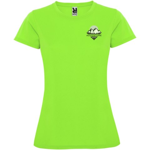 Montecarlo sportowa koszulka damska z krótkim rękawem lime / green lime Montecarlo sportowa koszulka damska z krótkim rękawem lime / green lime