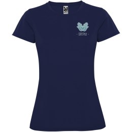 Montecarlo sportowa koszulka damska z krótkim rękawem navy blue (R04231R3)