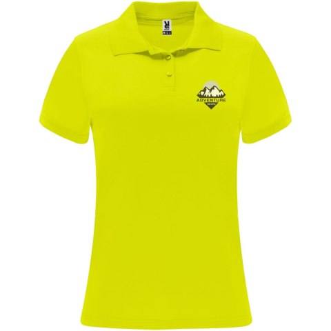 Monzha sportowa koszulka damska polo z krótkim rękawem fluor yellow Monzha sportowa koszulka damska polo z krótkim rękawem fluor yellow
